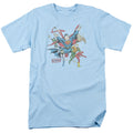 DC Comics - Justice League - Lead The Charge - Adult Unisex T-Shirt - Blue