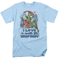 DC Comics Superheroes I Love A Man In Uniform Adult Unisex T-Shirt Blue