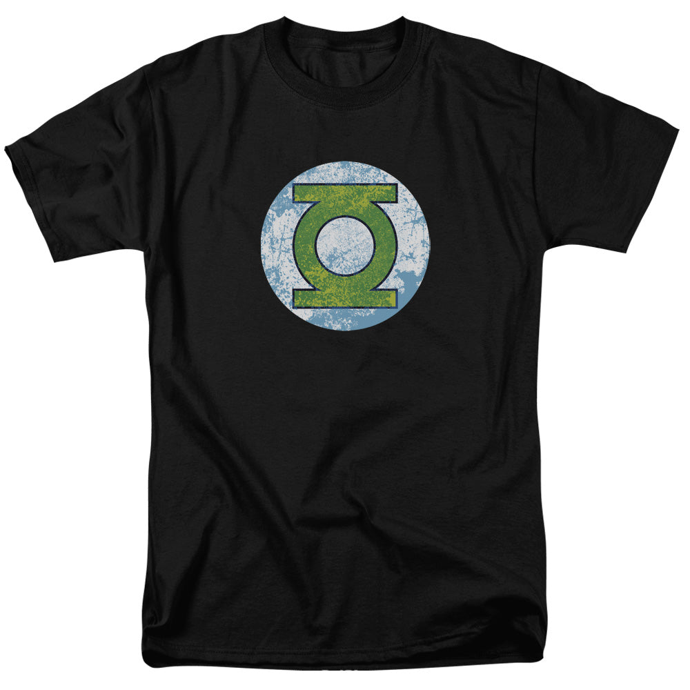 DC Comics - Green Lantern - Neon Distress Logo - Adult Unisex T-Shirt - Black