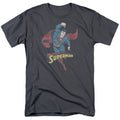 DC Comics - Superman - Desaturated - Adult Unisex Short Sleeve T-Shirt - Gray