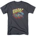 DC Comics - Batman - & Superman Bam - Adult Unisex Short Sleeve T-Shirt - Gray