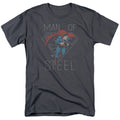 DC Comics - Superman - Hardened Heart - Adult Unisex Short Sleeve T-Shirt - Gray