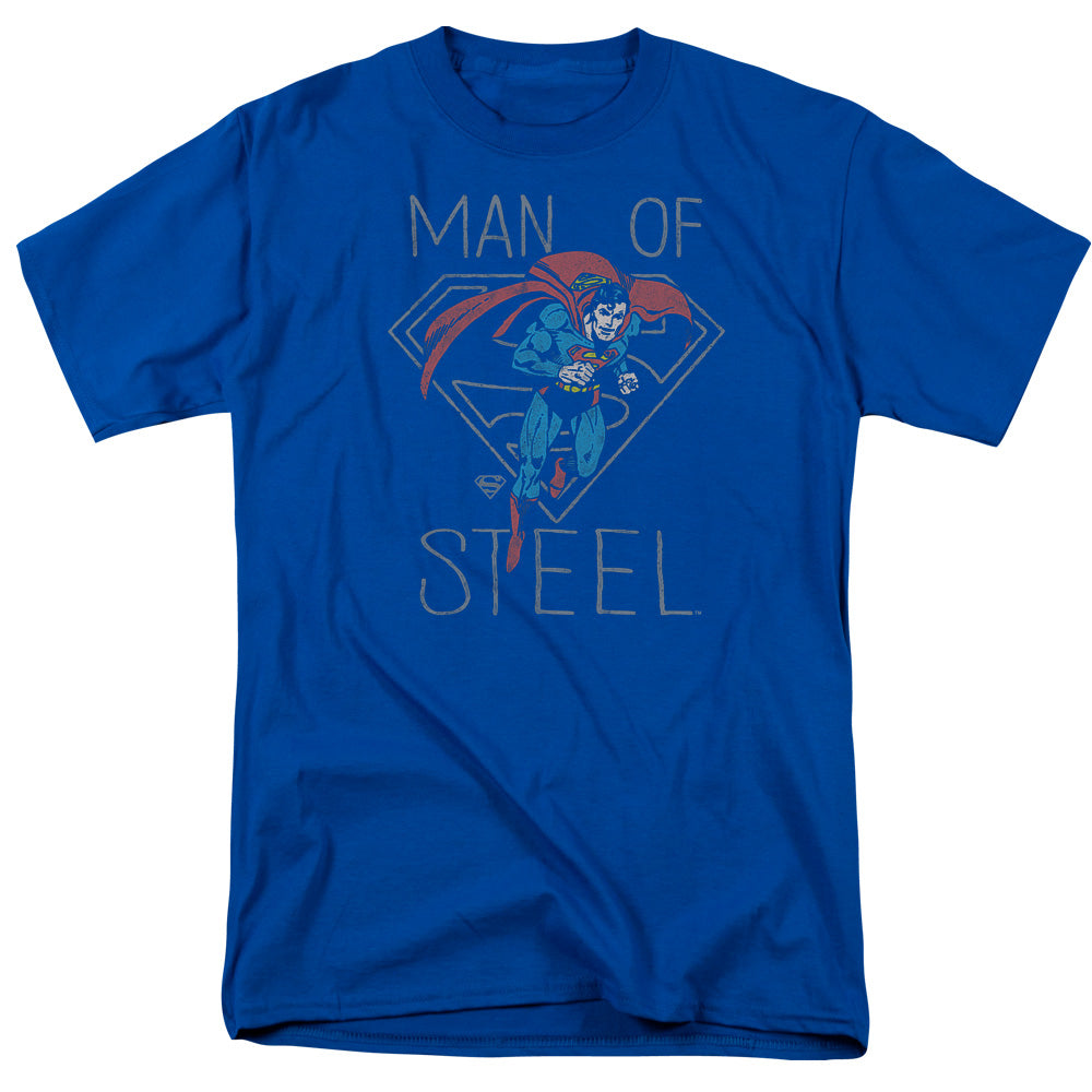 DC Comics - Superman - Hardened Heart - Adult Unisex Short Sleeve T-Shirt - Blue