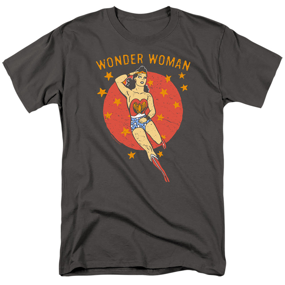 DC Comics - Wonder Woman - Wonder Circle - Adult Unisex T-Shirt - Gray