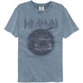 Def Leppard Pink Truck Blue Officially Licensed Adult Short Sleeve Comfort Color T-Shirt