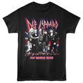 Def Leppard - Hysteria Flag - Front Print Adult Short Sleeve Solid T-Shirt - Black