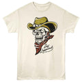 Def Leppard - Cowboy Skeleton - Front Print Adult Short Sleeve Solid T-Shirt - Natural