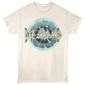 Def Leppard - Eye - Front Print Adult Short Sleeve Solid T-Shirt - Natural