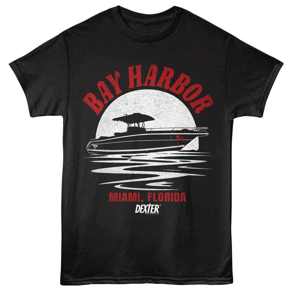 Dexter - Sol Night - Black - Front Print Solid Adult Unisex Short Sleeve T-Shirt