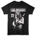 David Gilmour - 72 - Front Print Adult Short Sleeve Solid T-Shirt - Black