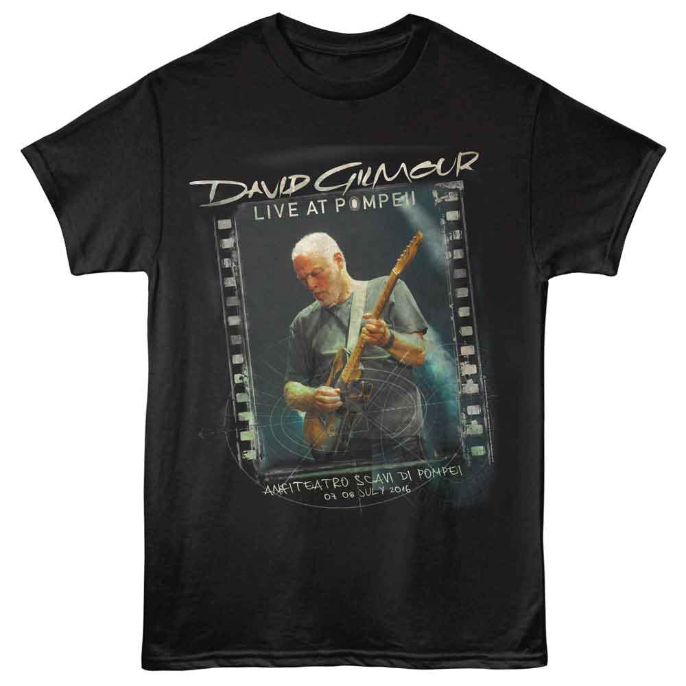 David Gilmour - Lap Alternate Version - Front Print Adult Short Sleeve Solid T-Shirt - Black