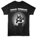 David Gilmour - Black And White - Front Print Adult Short Sleeve Solid T-Shirt - Black