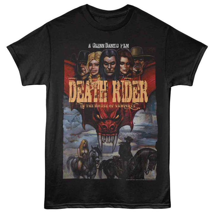 Death Rider - Western Poster - Solid Adult Unisex Short Sleeve T-Shirt - Black