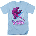 She-Ra - Hero Lunge Neon - Adult Unisex Short Sleeve T-Shirt - Blue