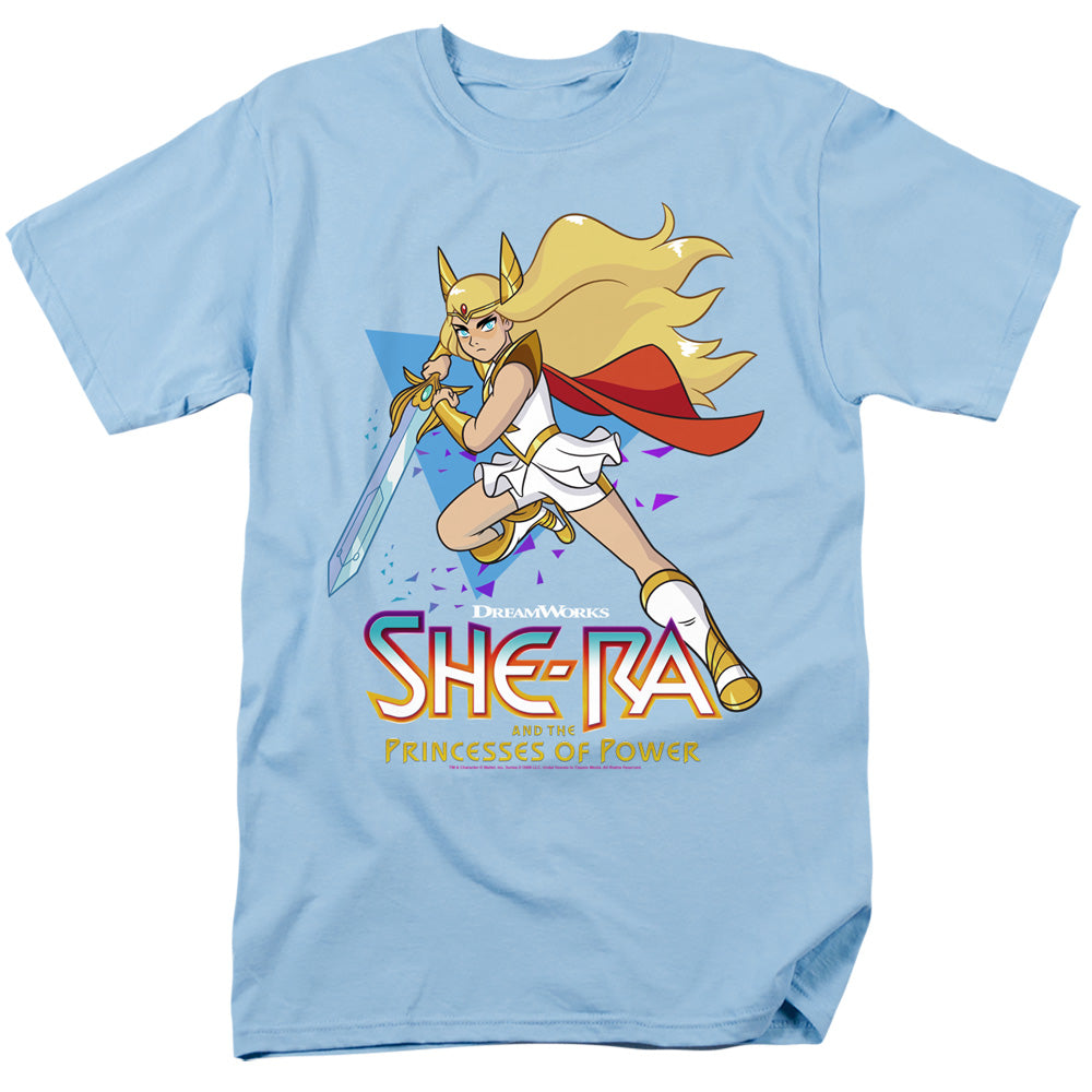 She-Ra - Hero Lunge - Adult Unisex Short Sleeve T-Shirt - Blue