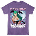 Darkstalkers - Morrigan - Adult Unisex Short Sleeve T-Shirt - Purple Heather