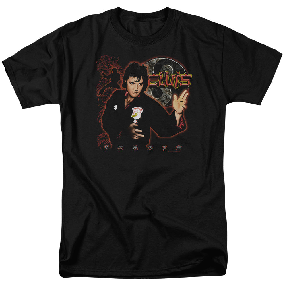 Elvis Presley - Karate - Adult Unisex Short Sleeve T-Shirt - Black