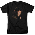 Elvis Presley - Warm Portrait - Adult Unisex Short Sleeve T-Shirt - Black