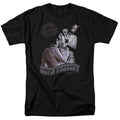 Elvis Presley - Violet Vegas - Adult Unisex Short Sleeve T-Shirt - Black