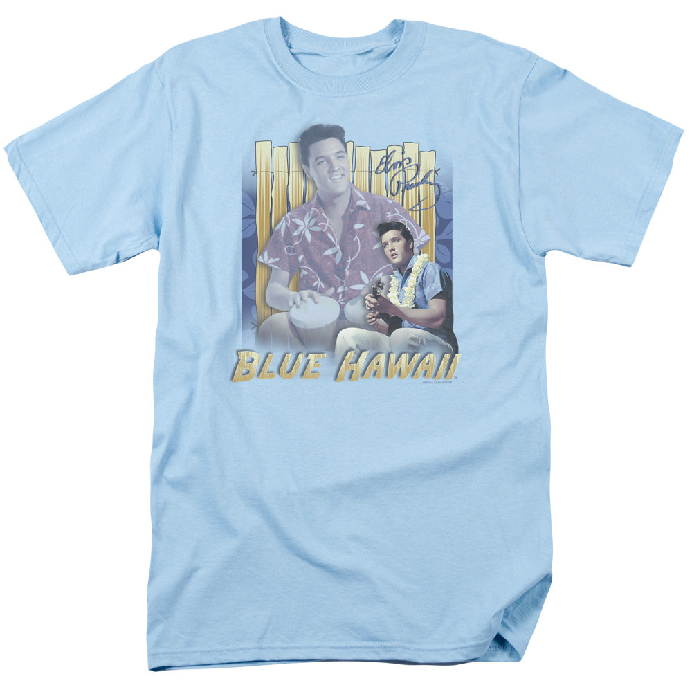 Elvis Presley - Blue Hawaii - Adult Unisex Short Sleeve T-Shirt - Blue