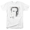 Elvis Presley - Blue Eyes - Adult Unisex Short Sleeve T-Shirt - White