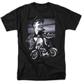 Elvis Presley - Motorcycle - Adult Unisex Short Sleeve T-Shirt - Black