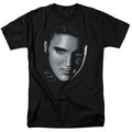 Elvis Presley - Big Face - Adult Unisex Short Sleeve T-Shirt - Black