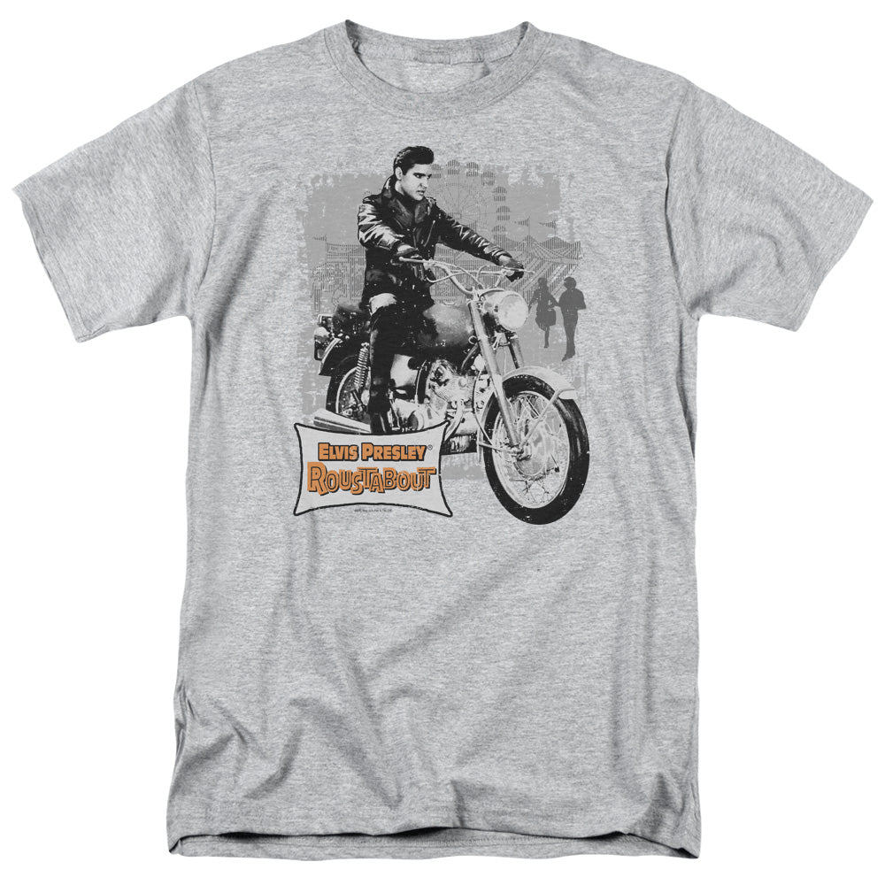 Elvis Presley - Roustabout Poster - Adult Unisex Short Sleeve T-Shirt - Gray