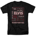 Elvis Presley - Whole Lotta Type - Adult Unisex Short Sleeve T-Shirt - Black