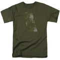 Elvis Presley - Army - Adult Unisex Short Sleeve T-Shirt - Green