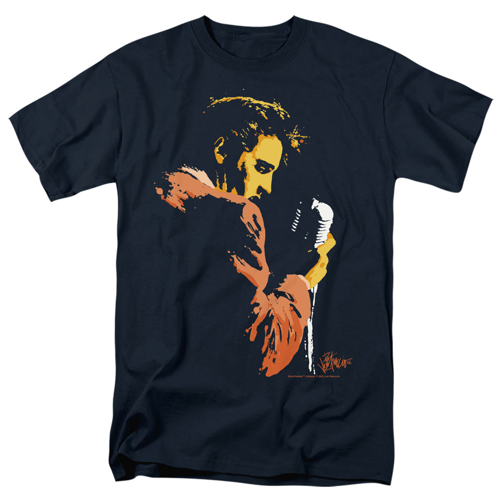 Elvis Presley - Early Elvis - Adult Unisex Short Sleeve T-Shirt - Blue