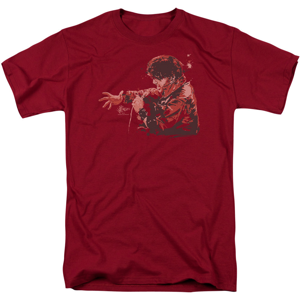 Elvis Presley - Red Comback - Adult Unisex Short Sleeve T-Shirt - Red