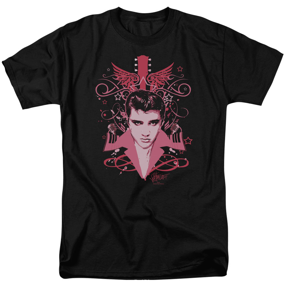 Elvis Presley - Lets Face It - Adult Unisex Short Sleeve T-Shirt - Black