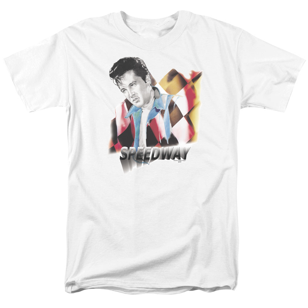 Elvis Presley - Speedway - Adult Unisex Short Sleeve T-Shirt - White