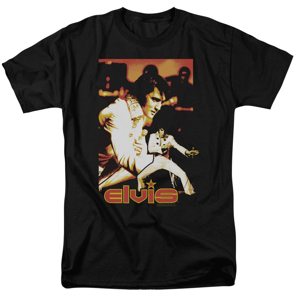 Elvis Presley - Showman - Adult Unisex Short Sleeve T-Shirt - Black