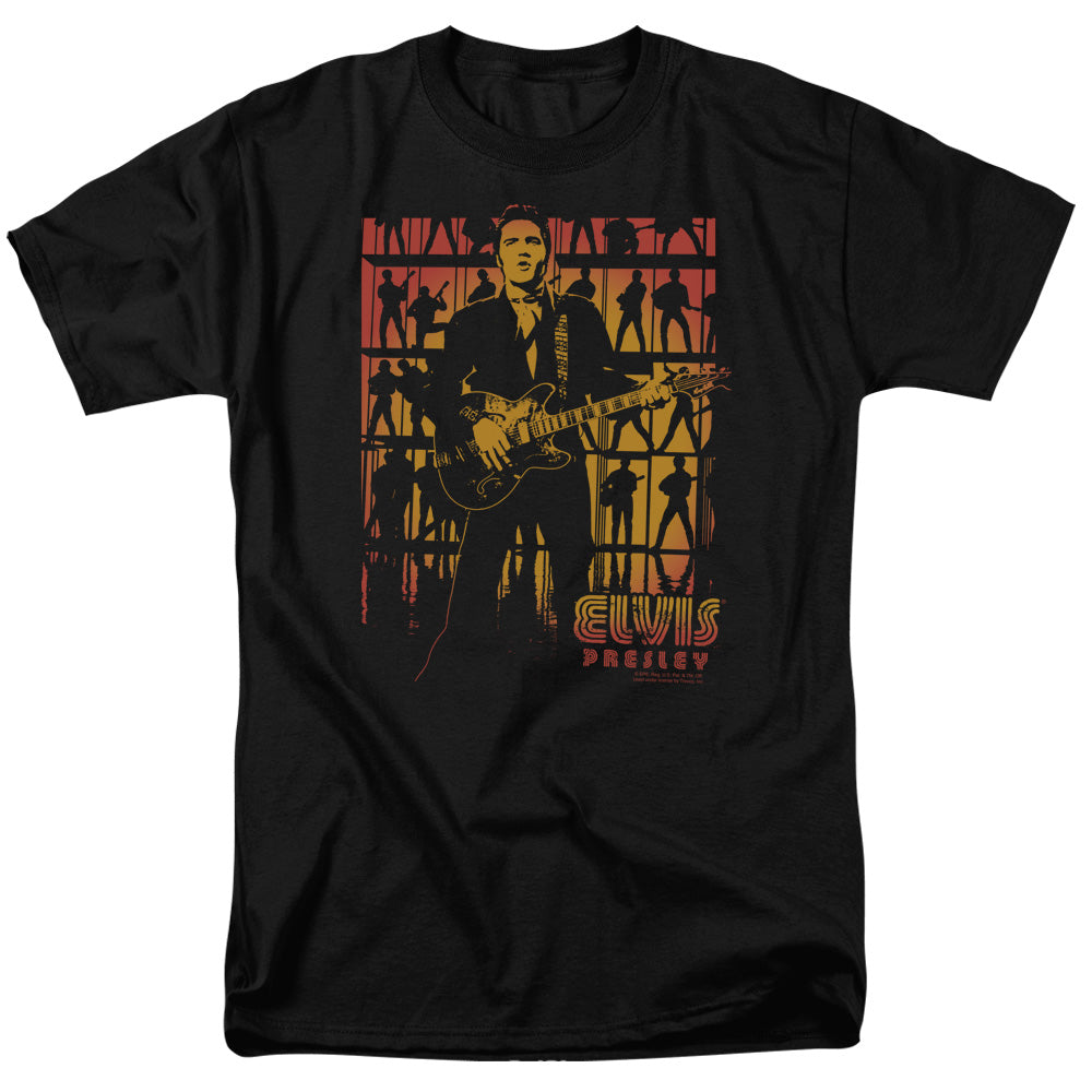 Elvis Presley - Comeback Spotlight - Adult Unisex Short Sleeve T-Shirt - Black