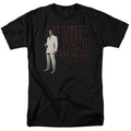 Elvis Presley - White Suit - Adult Unisex Short Sleeve T-Shirt - Black