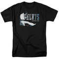 Elvis Presley - 75 Years Logo - Adult Unisex Short Sleeve T-Shirt - Black