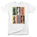 Elvis Presley - Retro Boxes - Adult Unisex Short Sleeve T-Shirt - White
