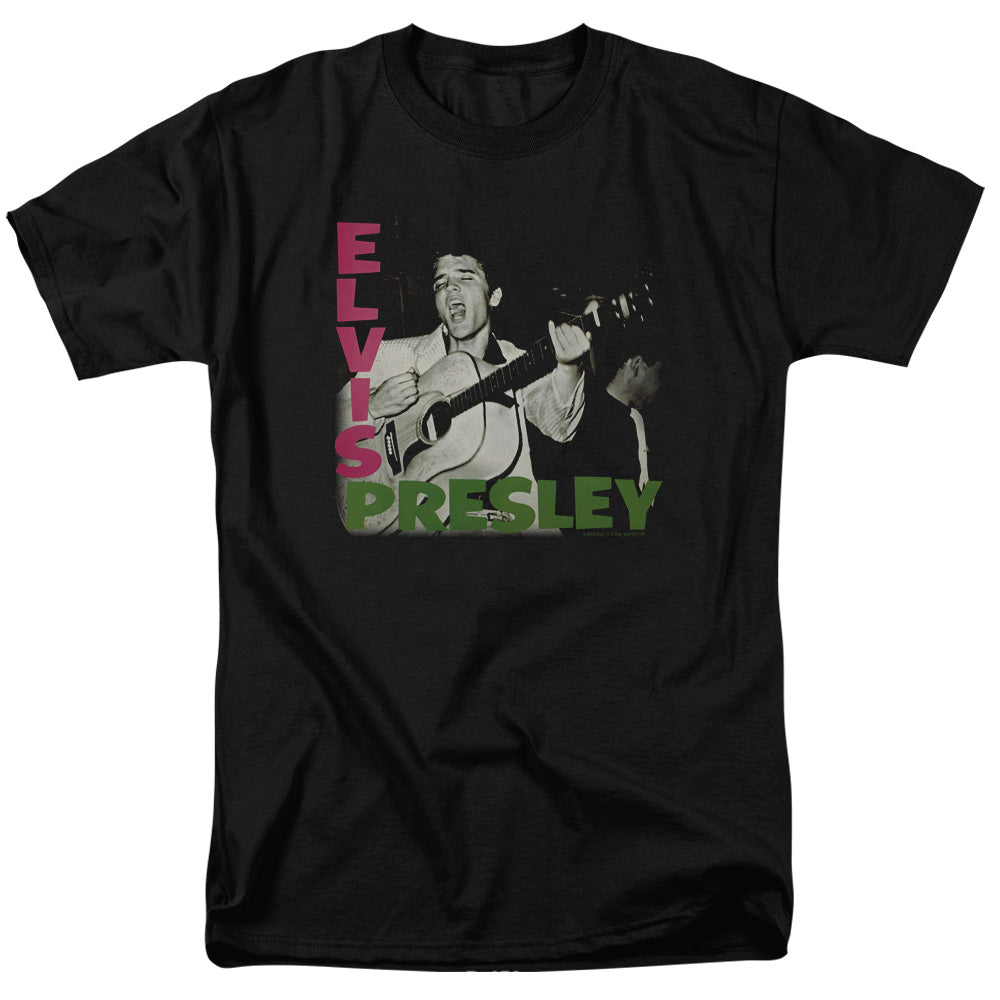 Elvis Presley - Elvis Presley Album - Adult Unisex Short Sleeve T-Shirt - Black