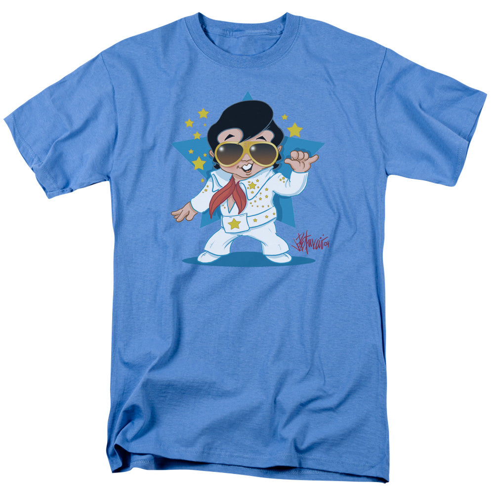 Elvis Presley - Jumpsuit - Adult Unisex Short Sleeve T-Shirt - Blue