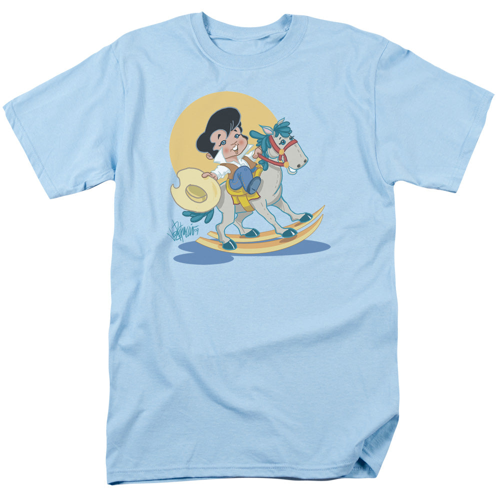 Elvis Presley - Yip E - Adult Unisex Short Sleeve T-Shirt - Blue