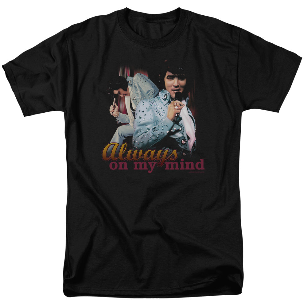 Elvis Presley - Always On My Mind - Adult Unisex Short Sleeve T-Shirt - Black