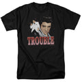 Elvis Presley - Trouble #2 - Adult Unisex Short Sleeve T-Shirt - Black