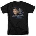 Elvis Presley - Blue Suede Shoes - Adult Unisex Short Sleeve T-Shirt - Black