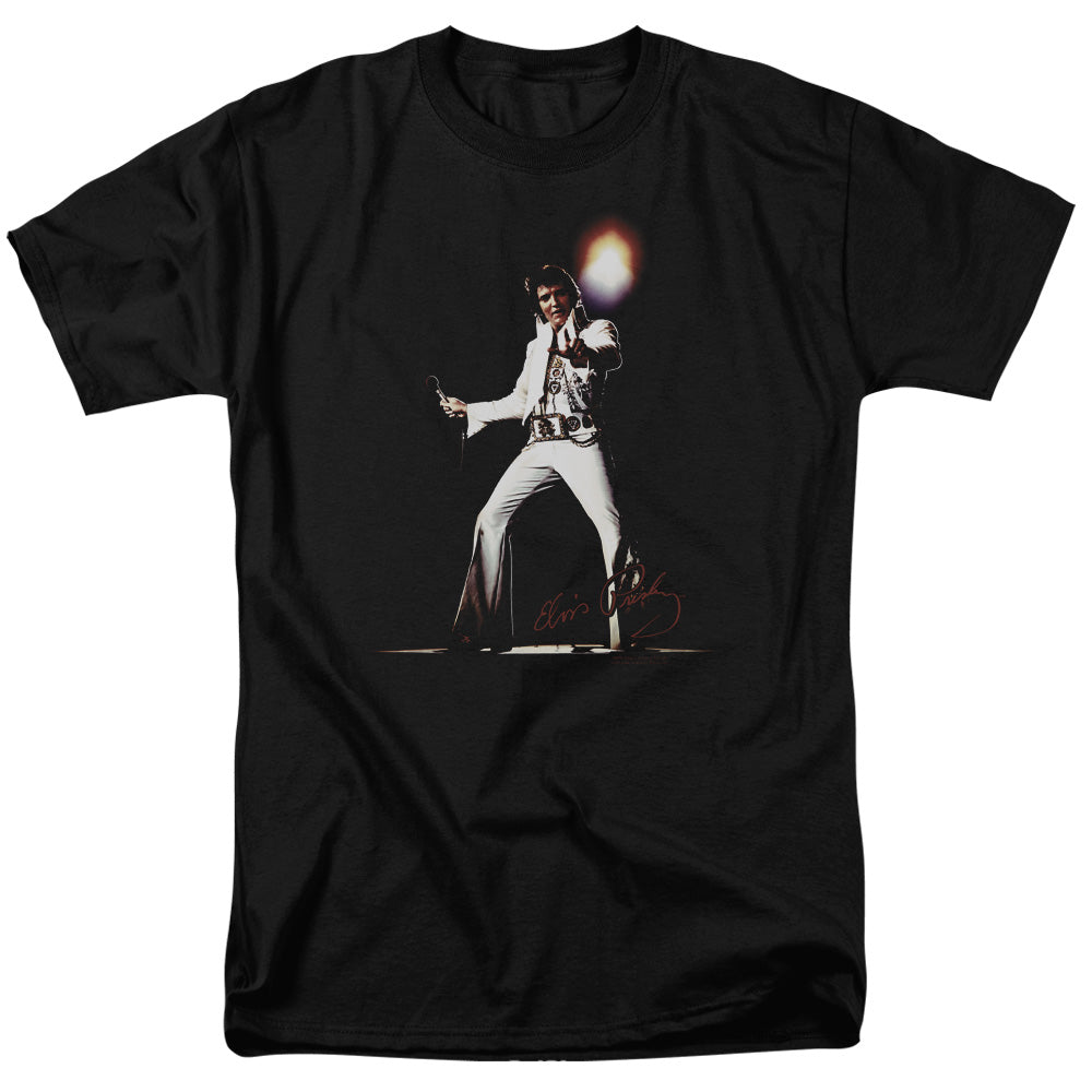 Elvis Presley - Glorious - Adult Unisex Short Sleeve T-Shirt - Black