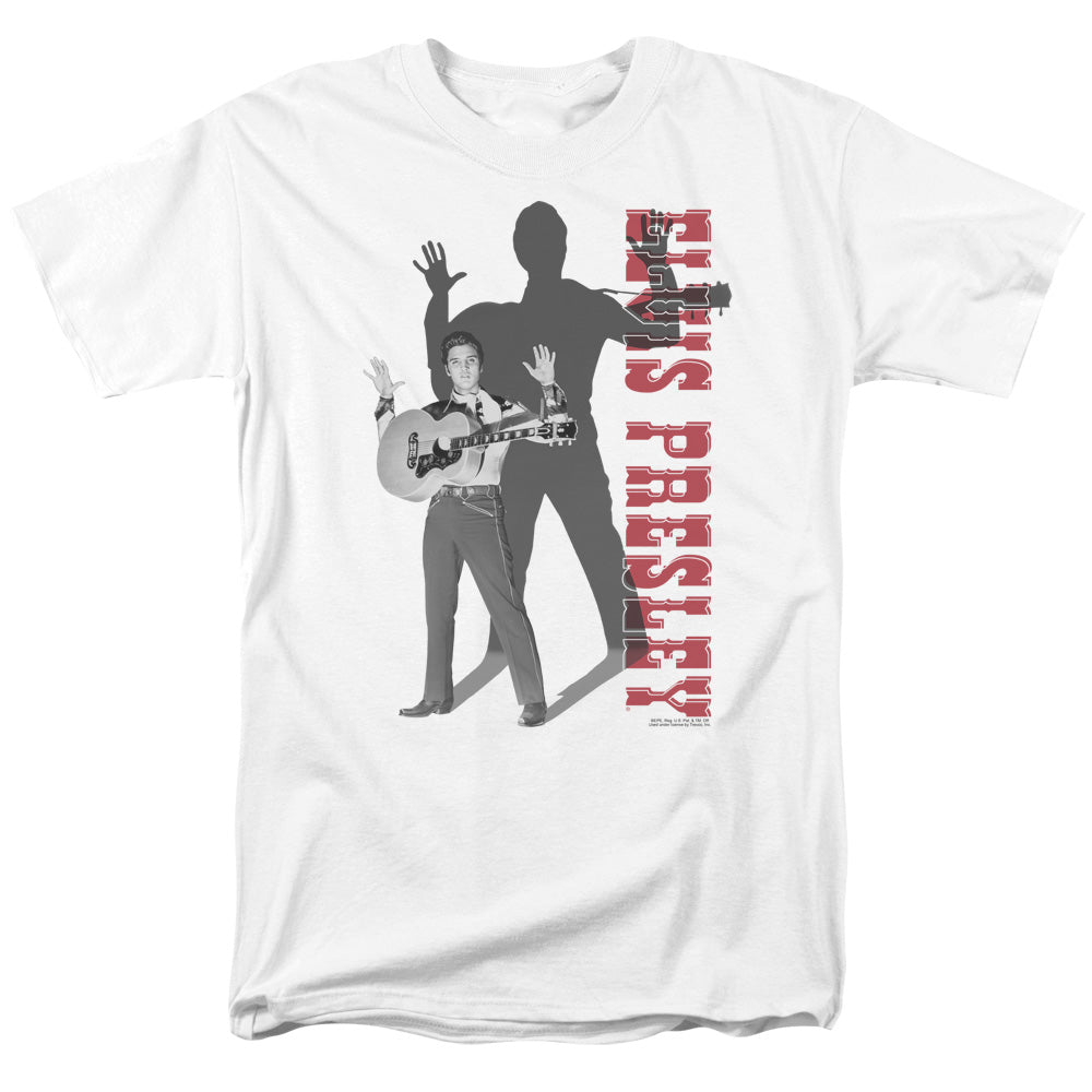 Elvis Presley - Look No Hands - Adult Unisex Short Sleeve T-Shirt - White