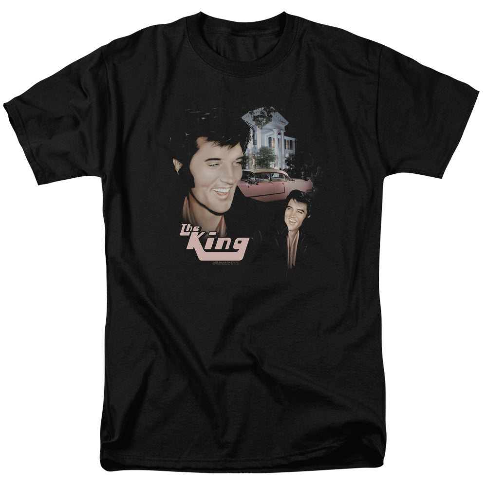 Elvis Presley - Home Sweet Home - Adult Unisex Short Sleeve T-Shirt - Black