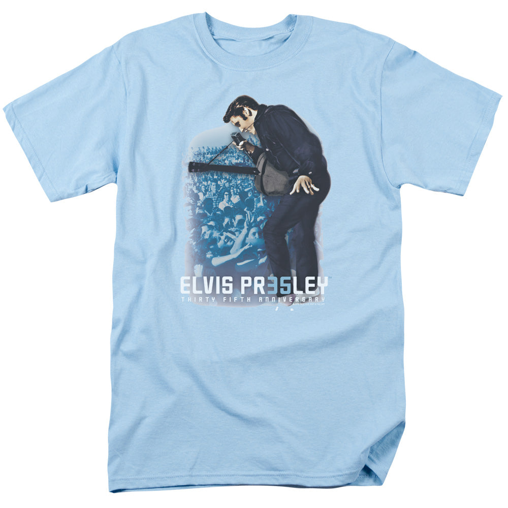 Elvis Presley - 35th Anniversary 3 - Adult Unisex Short Sleeve T-Shirt - Blue