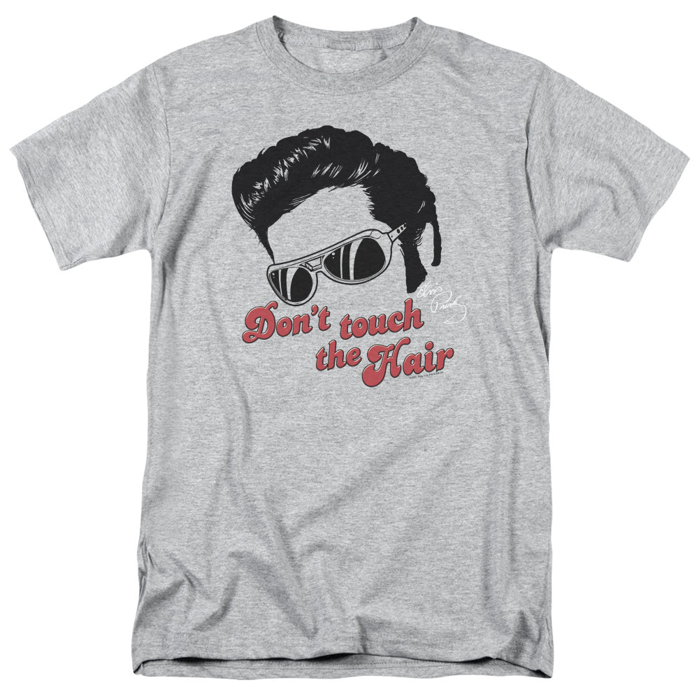 Elvis Presley - Dont Touch The Hair 2 - Adult Unisex Short Sleeve T-Shirt - Gray